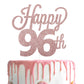 Lingteer Happy 96Th Birthday Cake Topper - Cheers To 96Th Birthday 96 Years Old Birthday Party Cake Decorations Sign.