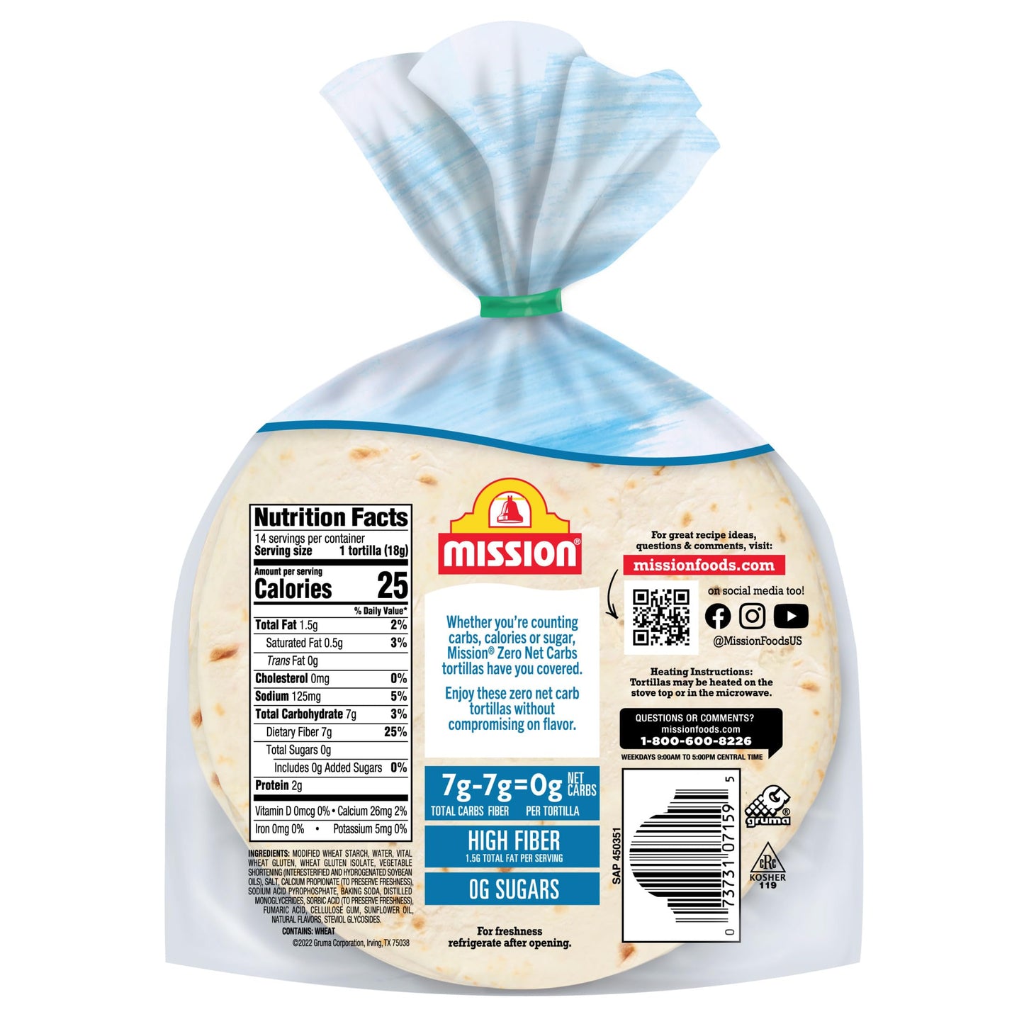 Mission Foods Zero Net Carb Flour Tortilla