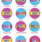 Hi Chew 12 Flavors, Bulk 330+ Pieces, 4 Pound (Strawberry, Mango, Green Apple, Grape, Pineapple, Kiwi, Dragon Fruit, Grapefruit,