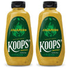 Koops  Jalapeno Mustard - Spicy Gourmet Mustard, Gluten-Free, Kosher, Made in USA, From Quality Mustard Seeds, Hot Mustard Sauc