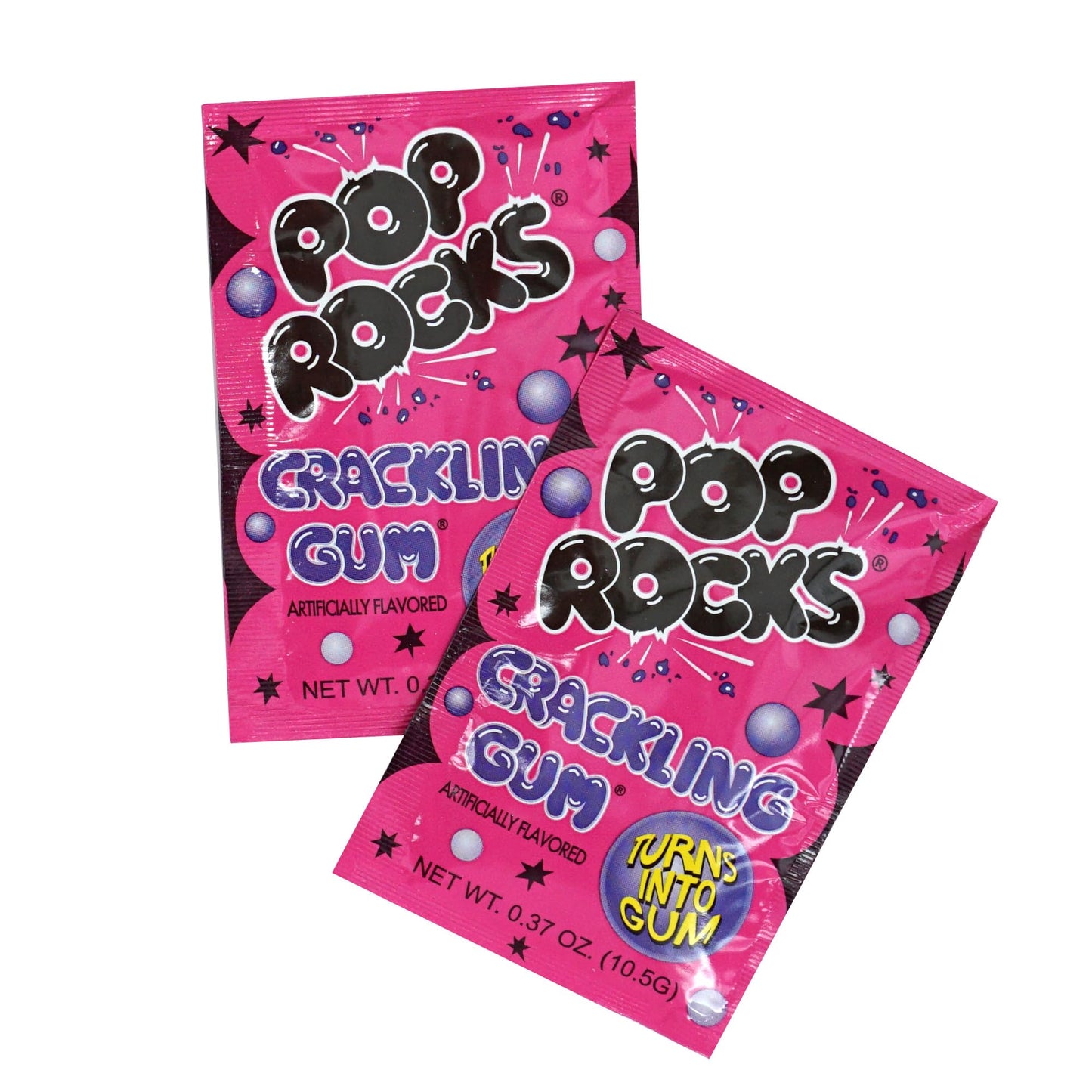 Pop Rocks Bubble Gum, 24 Pack, Popping Candy, Fun Candy