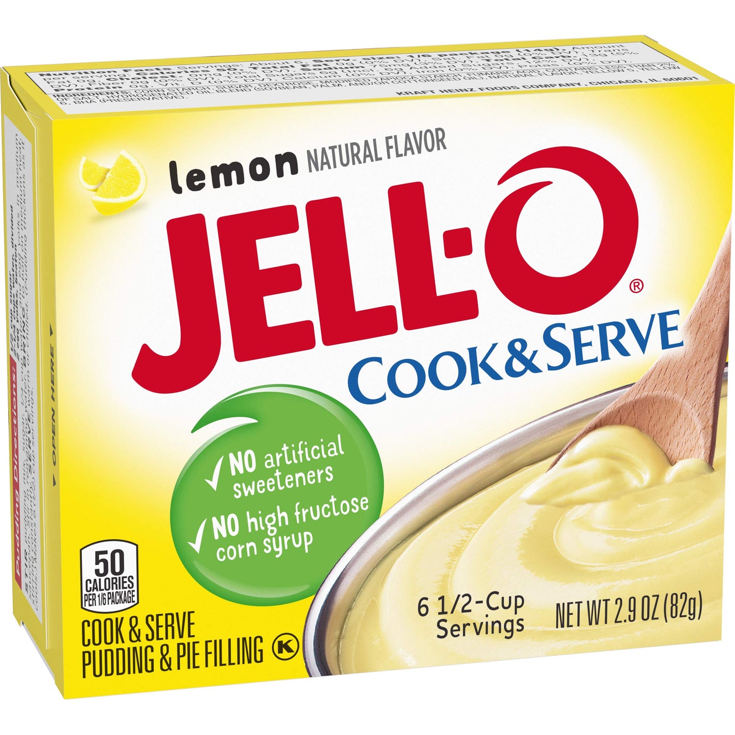 Jell-O Cook & Serve Lemon Pudding & Pie Filling, 2.9 Ounce (Pack of 6)