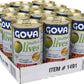 Goya Foods Manzanilla Olives Stuffed with Anchovies, 5.25 oz, Pack of 12