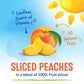 Dole Fruit Jars  Yellow Cling Sliced Peaches in 100% Fruit Juice  Gluten Free  Pantry Staples  23.5 Oz Resealable Jar