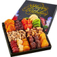 Happy Birthday Dried Fruit & Nuts Gift Basket Arrangement Platter, Gourmet Food Snack Box, Birthday Care Package, Healthy Kosher, Her Him (12 Assortment)