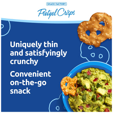 Snack Factory Pretzel Crisps Original Flavor, Snack Pack Individual Size, 1.5 Oz (Pack of 24)