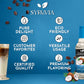 Syruvia Sugar Free Coconut Syrup With Syrup Pump Dispenser - Coconut Coffee Syrup Flavor, 25.4 Fl Oz, Kosher, Gluten Free, Perfe