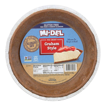 Mi-Del Gluten Free Pie Crust, Graham Style, 7.1 Ounce Package