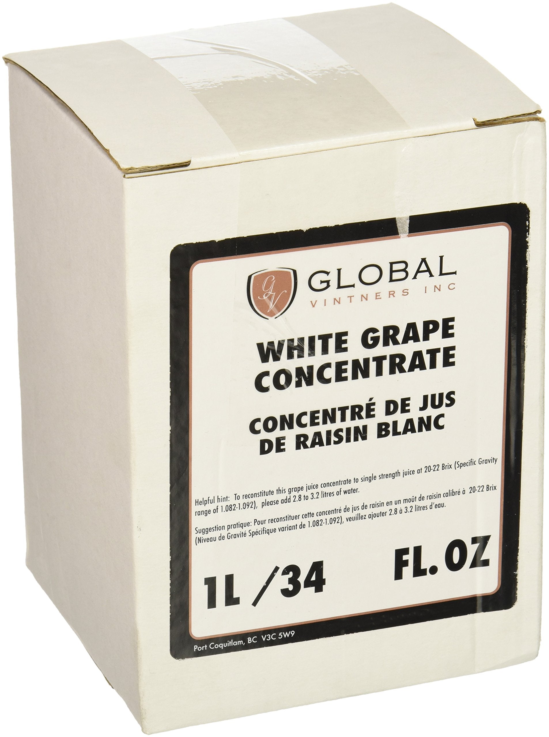 Home Brewing Supplies Winexpert White Grape Concentrate - 1 Liter (33.81 Fl Oz) - White