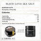 Hawaiian Black Lava Sea Salt - All-Natural Unrefined Hawaiian Sea Salt Infused with Activated Charcoal - Gorgeous Finishing Salt