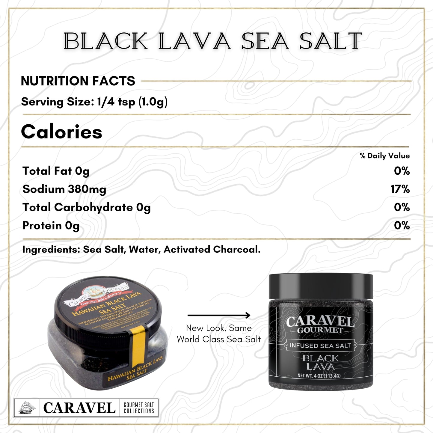 Hawaiian Black Lava Sea Salt - All-Natural Unrefined Hawaiian Sea Salt Infused with Activated Charcoal - Gorgeous Finishing Salt