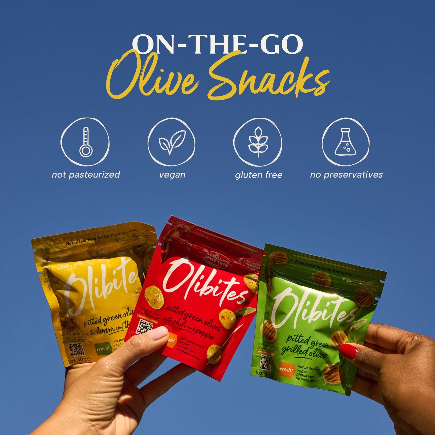 Olibites Pitted Green Olives - Fresh, Antioxidant-Rich Green Olives Marinated With Extra Virgin Olive Oil - No Preservatives, Vegan, Gluten Free, & Not Pasteurized - 0 Net Carbs (1 Oz) (Chili & Pepper, 1Oz (Pack Of 10)