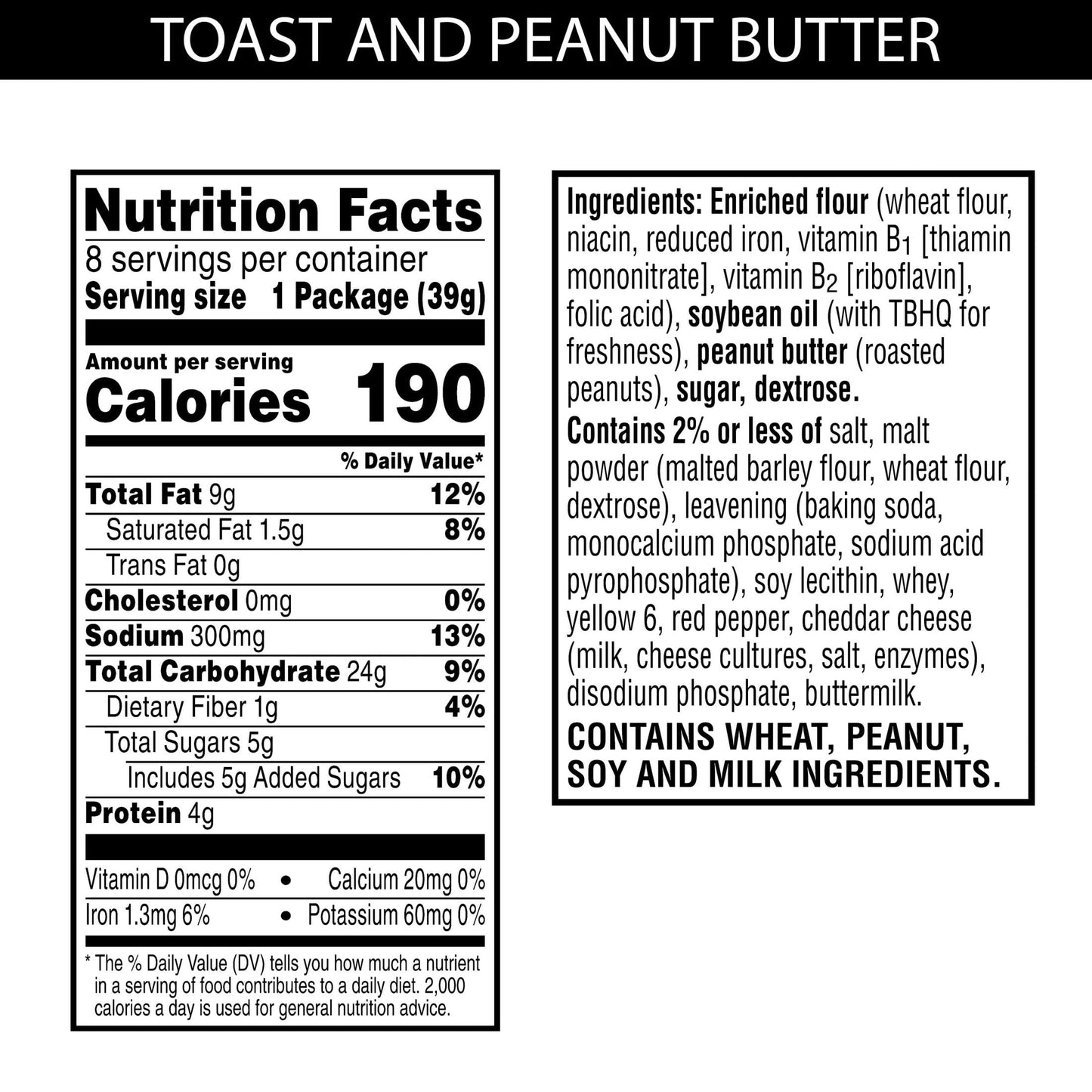 Austin Sandwich Crackers, Single Serve Snack Crackers, Office And Kids Snacks, Peanut Butter On Toasty (12 Trays, 96 Packs)