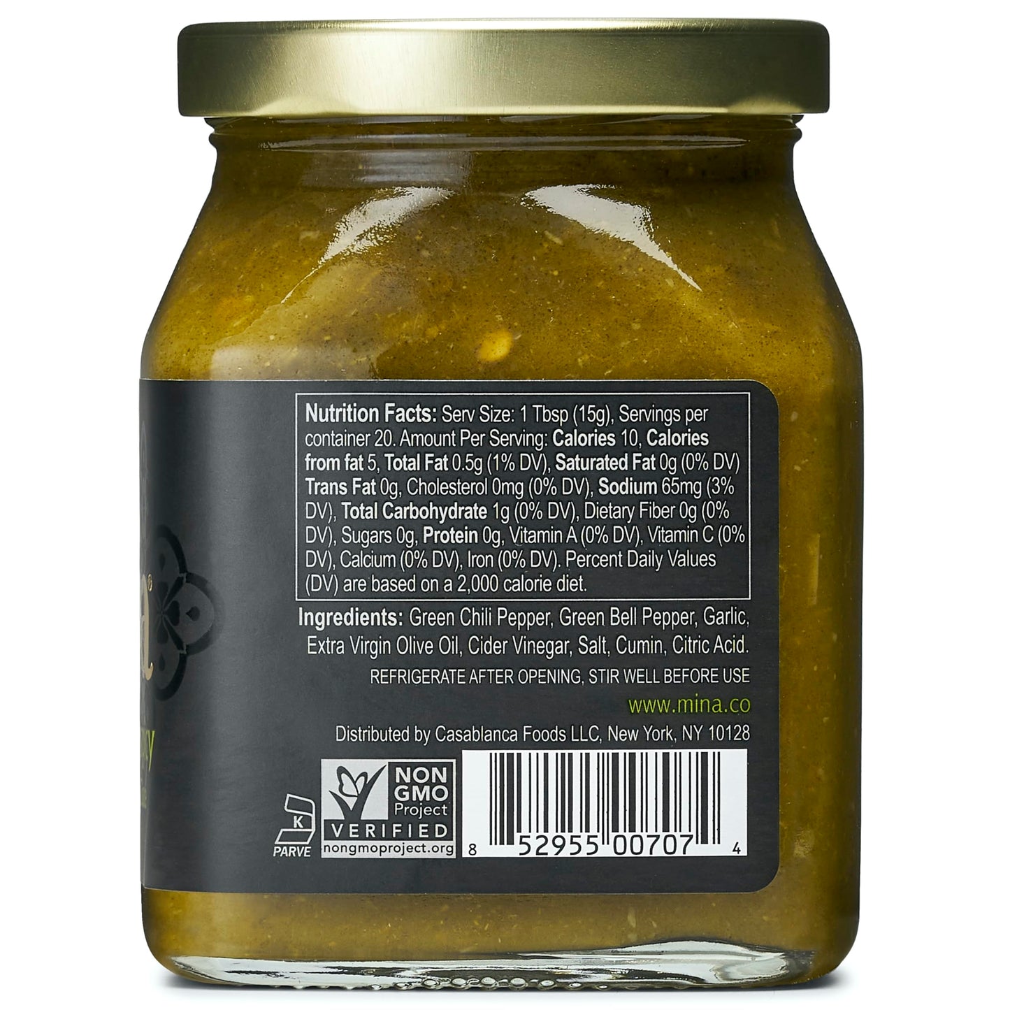 Mina Harissa Green Hot Sauce, 10 Oz, Homestyle Moroccan Green Chili Garlic Sauce, Your New Salsa Verde For Spicing Up Any Dish, Harissa Sauce Perfect For Any Cuisine Or As A Dip & Spread