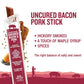 Vermont Smoke & Cure Hickory Smoked Uncured Bacon Sticks, 1oz, 24 Count – Portable Meat Snack for mature-themeds & Kids