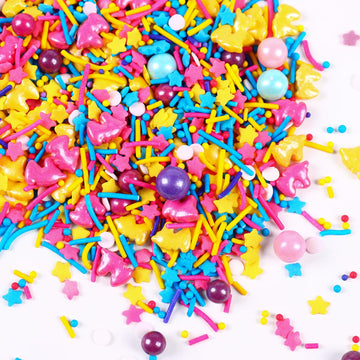 Edible Unicorn Sprinkles For Cake Decorating, Unicorn Sprinkles Mix, Perfect For Baking, Ice Cream, Macaron, Cookies, Cupcake An