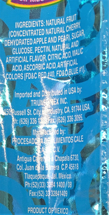 0.75oz Jovy Fruit Roll Snack, Cherry (16 Single Packets Per Order)