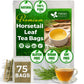 FRESHDRINKUS Horsetail Leaf Tea Bags, 100% Natural Herbal Tea, 75 Bags, Vegan, No Caffeine, No Sugar