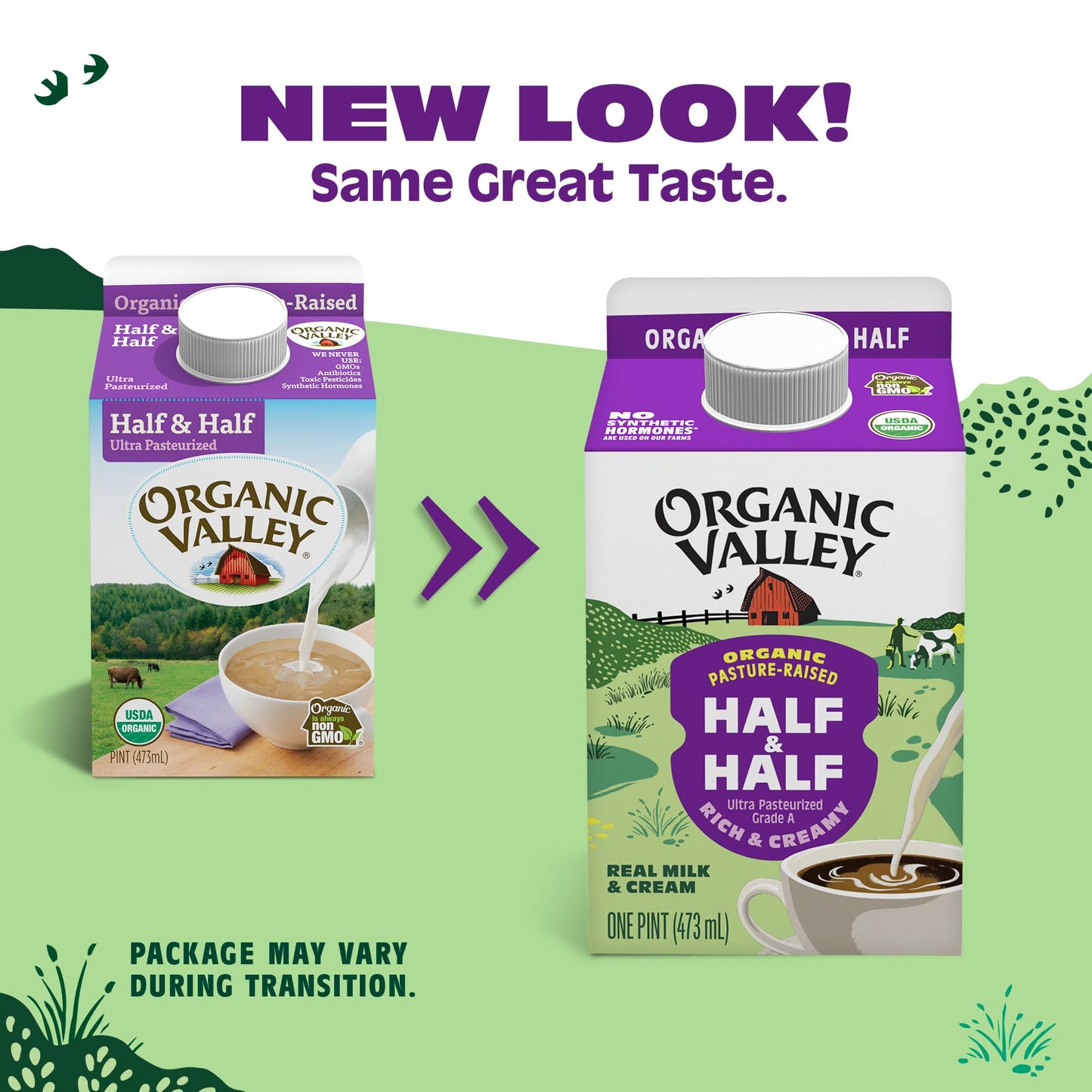 Organic Valley Half & Half, 16 fl oz