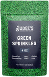 Judee'S Green Sprinkles 4 Oz - Gluten-Free And Nut-Free - Brighten Up Your Baked Goods - Great For Cookie And Cake Decoration -