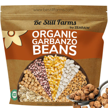 Be Still Farms Organic Dried Chickpeas, Non-GMO, Vegan, Gluten Free, 4.8 lb Bulk