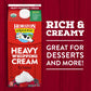 Horizon Organic Heavy Whipping Cream, Great for Making Organic Whipped Cream Topping and Cold Foam for Coffee, 16 fl oz Pint Car