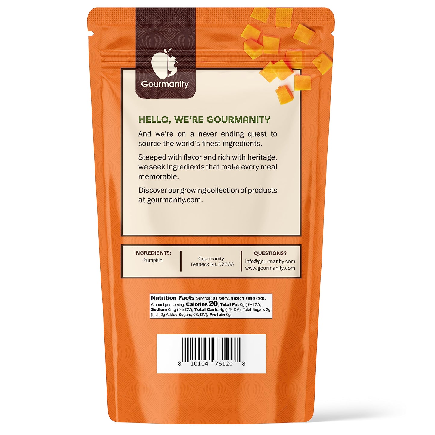 Gourmanity Pumpkin Powder For Cooking And Baking, Pumpkin For Dogs And Cats, Aids Digestion, High In Fibre, Dehydrated Pumpkin,