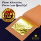 Barnabas Blattgold Edible Gold Leaf 24K - Cake Decorations, Loose Gold Leaf Sheets For Cupcakes - 1.5 Inches, Interleaf Of 20