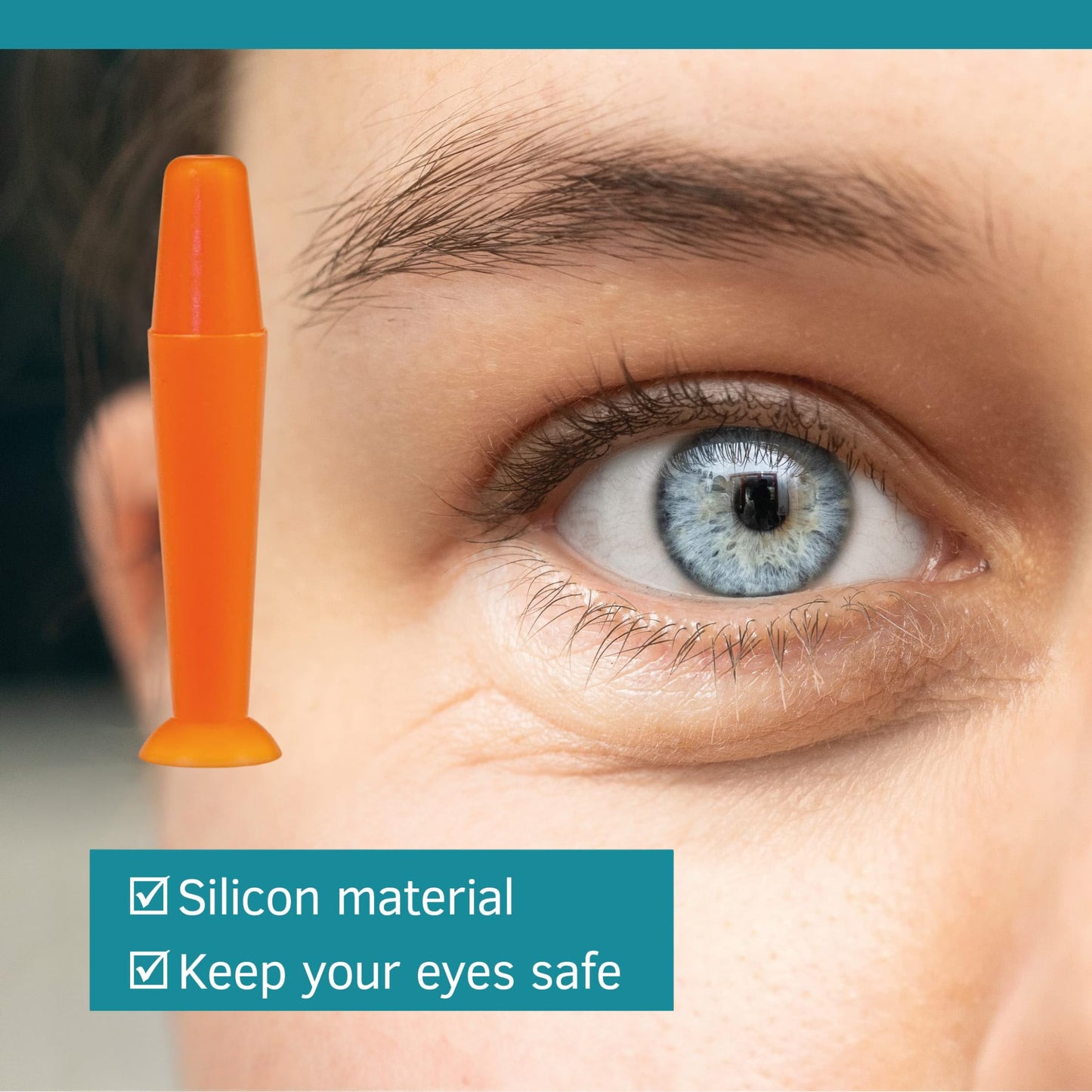 Sports Vision'S 3 Pieces Orange Contact Hard Lens Only Suction Holder Inserter/Remover Prosthetic Eyes & Scleral Lenses