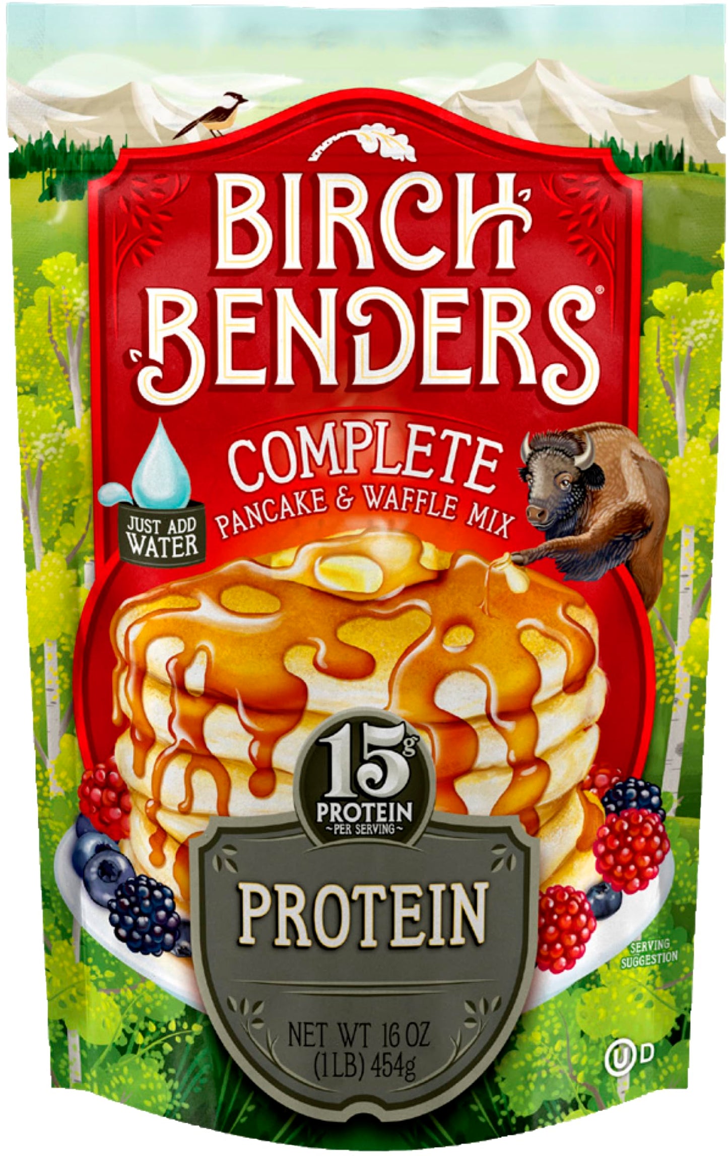 Birch Benders Pancake and Waffle Mix with Whey, Protein, 16 Oz