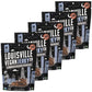 Louisville Vegan Jerky Smoked Black Pepper 5-Pack, 21g Non-GMO Soy Protein, Gluten-Free, 2.5 oz Each