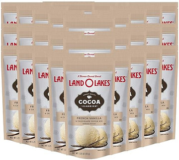Land O' Lakes Hot Cocoa Mix, French Vanilla, 1.25 Oz (35G), 30 Packets