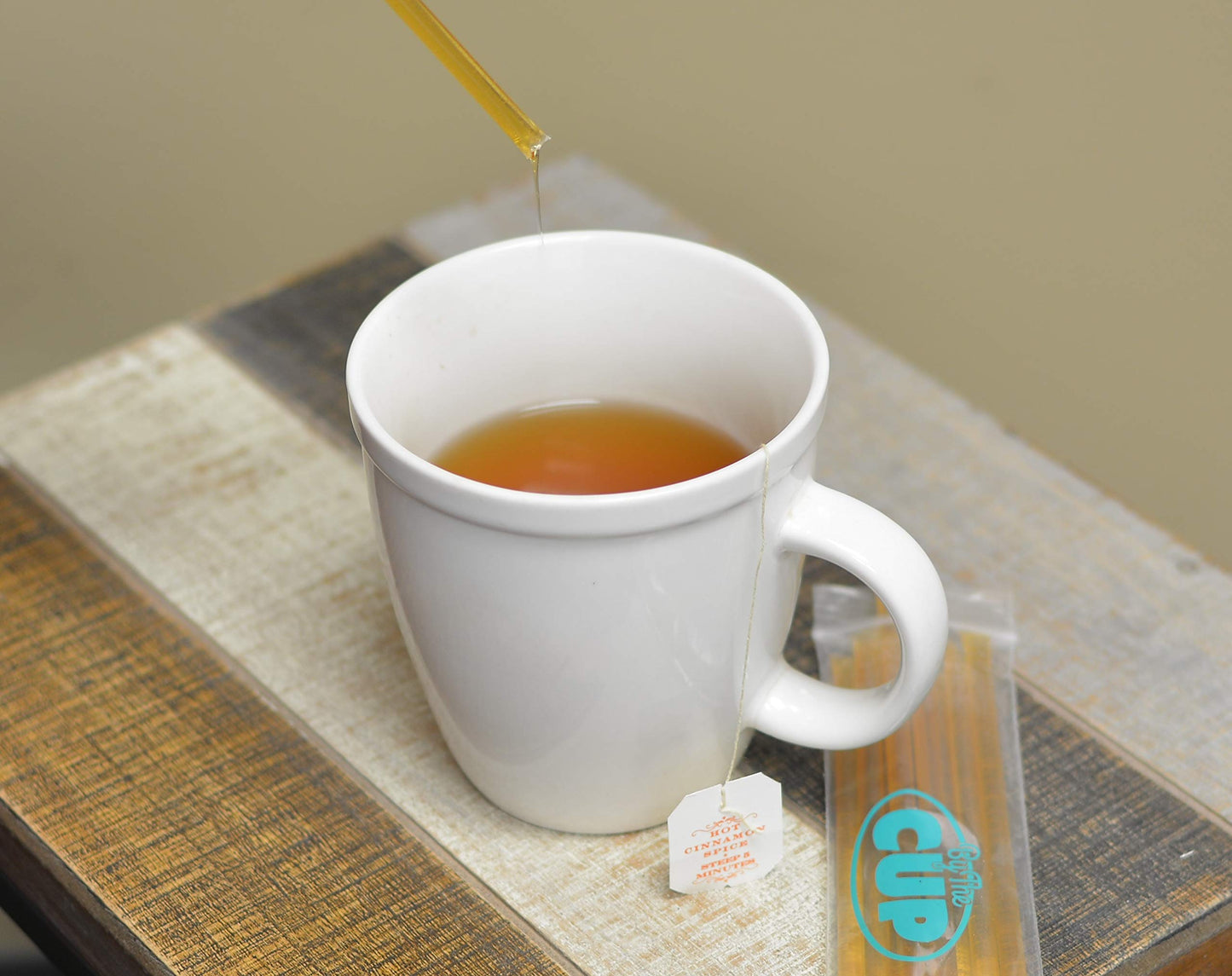 By The Cup Simply Pure Honey Sticks For Tea - 100 Honey Straws, 100% Pure Honey