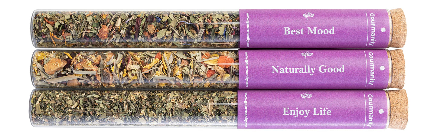 Gourmanity Loose Floral Tea Sampler Set, 3 Flavors, 0.95oz, Product of Austria