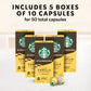Starbucks Vanilla Flavored Coffee Pods, Original Line, 50-count, 10 Count (Pack of 5)