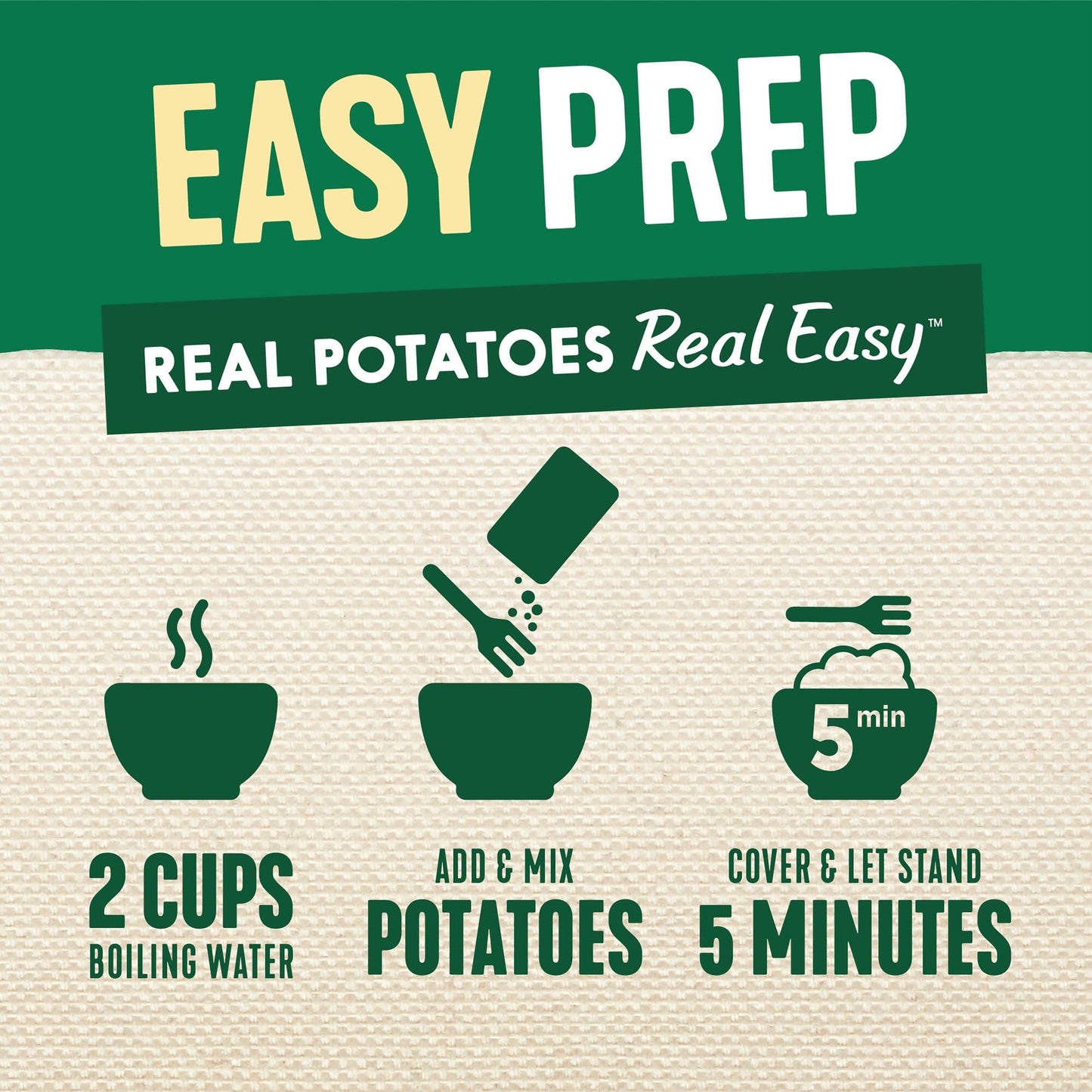Idahoan Roasted Garlic +Protein Mashed Potatoes, Naturally Gluten-Free, 100% Real Idaho Potatoes, 4 servings per bag, 4.6 ounce