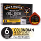 Java House Cold Brew Coffee, Colombian Medium Roast Coffee Concentrate Liquid Pods - 1.35 Fluid Ounces (6 Count) Enjoy Hot Or Ic