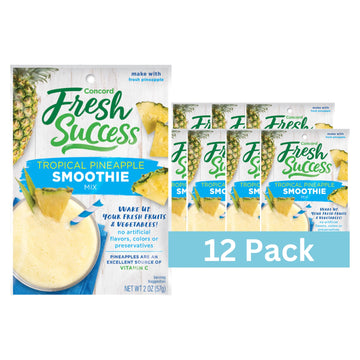 Concord Foods Tropical Pineapple Smoothie Mix - Fruit Flavor with No Artificial Flavors, Colors, or Preservatives - Ideal Fresh 