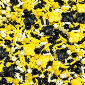 Cool Mom Sprinkles Bumble Bee Sprinkles (4 Oz.) - Summer Themed Birthday Sprinkles For Decorating Cakes, Cupcakes, Cookies & Des