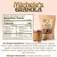 Micheles Granola Almond Butter, Handmade, Whole Grain, Vegan, Gluten-Free & Non-Gmo, 12Oz Resealable Bags, Pack Of 6