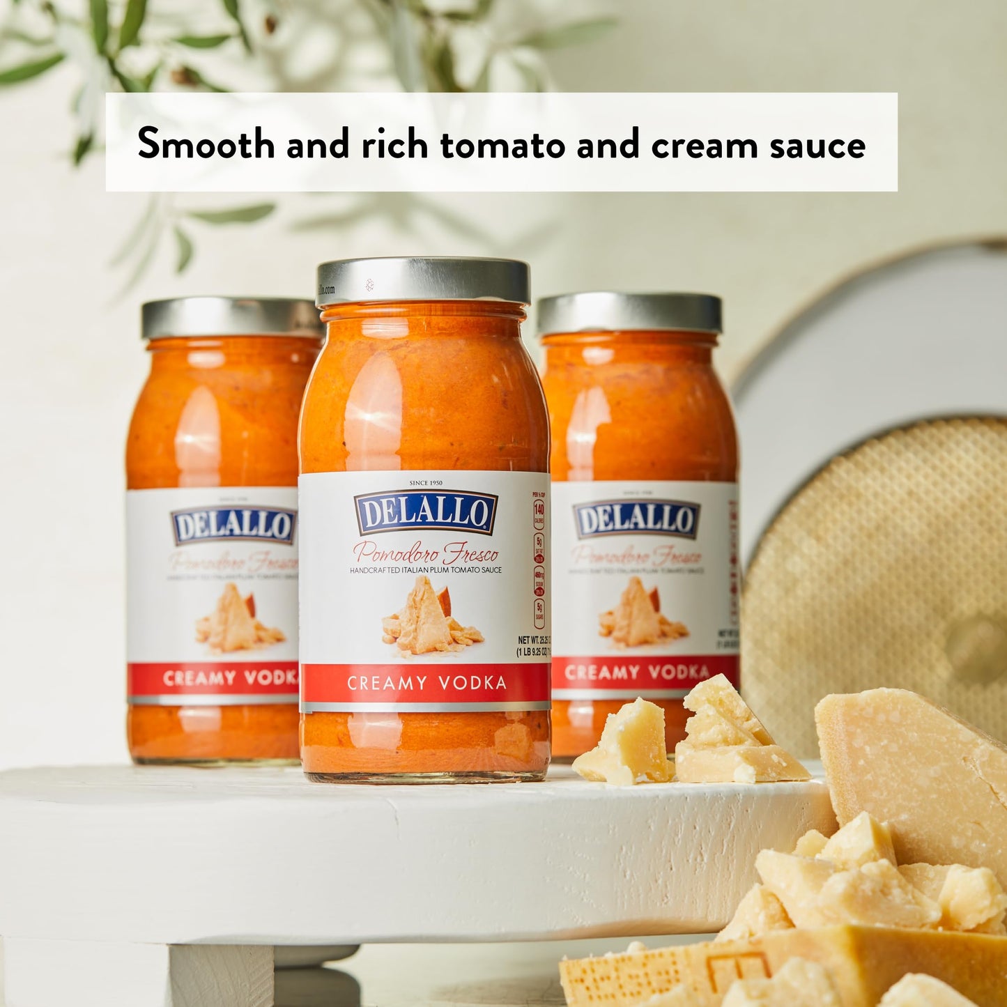 DeLallo Creamy spirit-inspired flavor Sauce, 6-Pack, Made with Parmesan & Pecorino Romano, Gluten Free, One Size, Model 072368124377