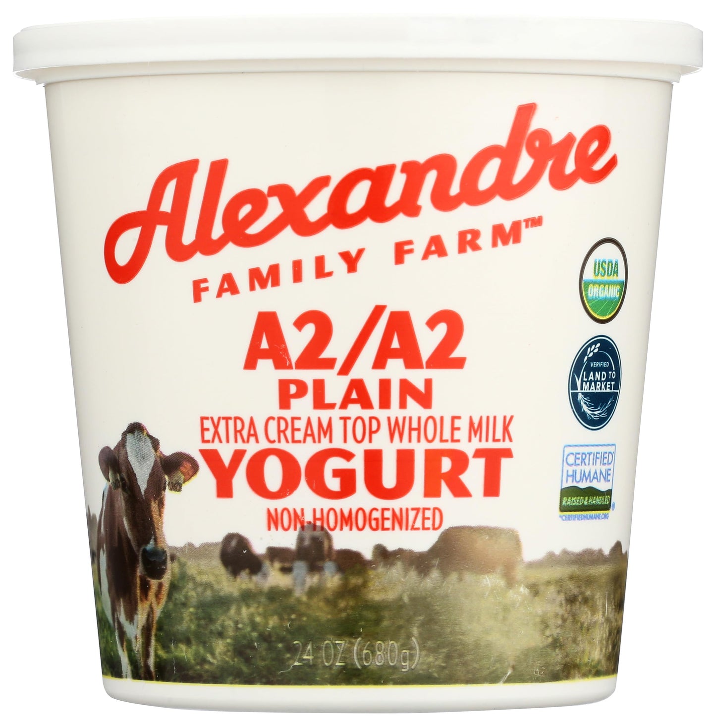 6% Double Cream Top Yogurt, 24 Ounce