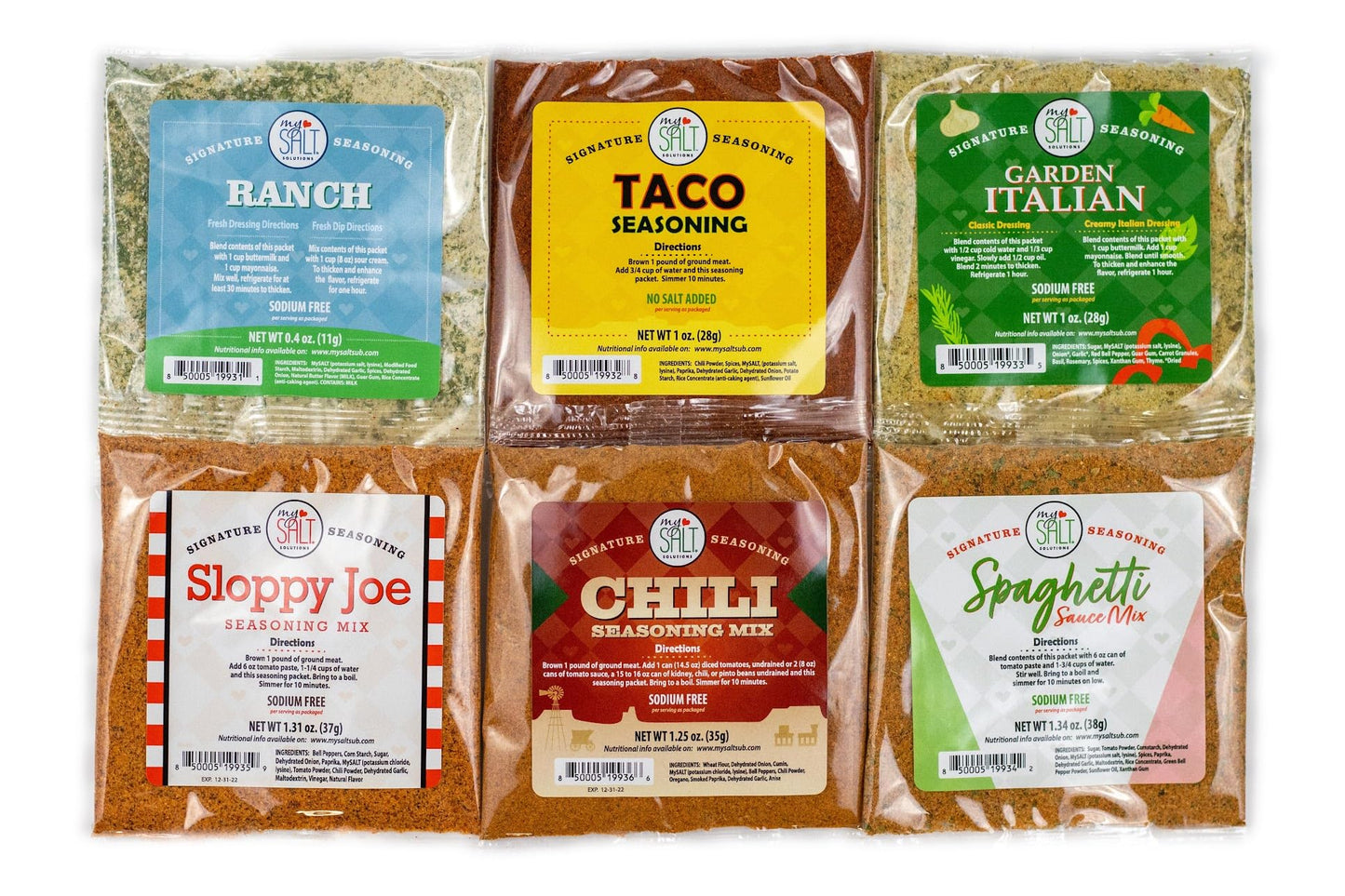 Mysalt Ranch Dressing Mix – 5 Pack – Sodium-Free Seasoning – Restaurant-Style Ranch Flavor For Low-Sodium Homemade Dip Or Dressing