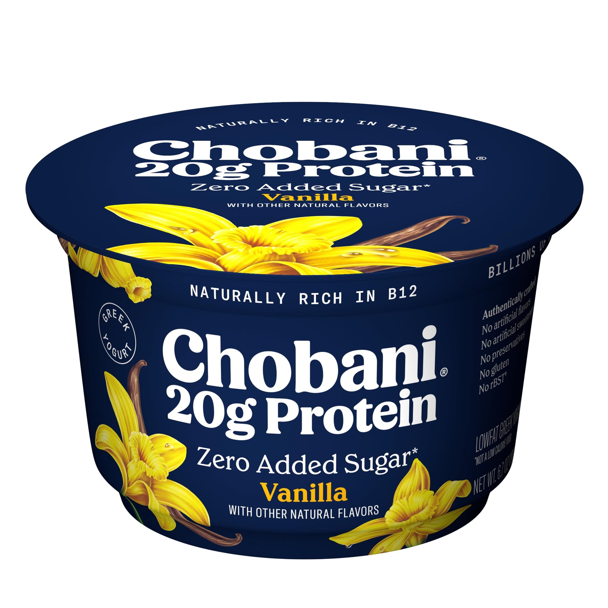 Chobani 20g Protein Lowfat Greek Yogurt Vanilla 6.7oz