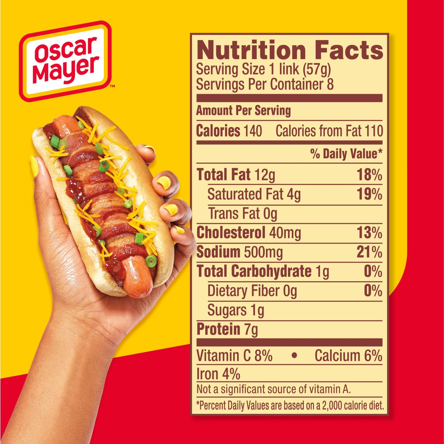 Oscar Mayer Jumbo Wieners Hot Dogs, 8 ct Pack
