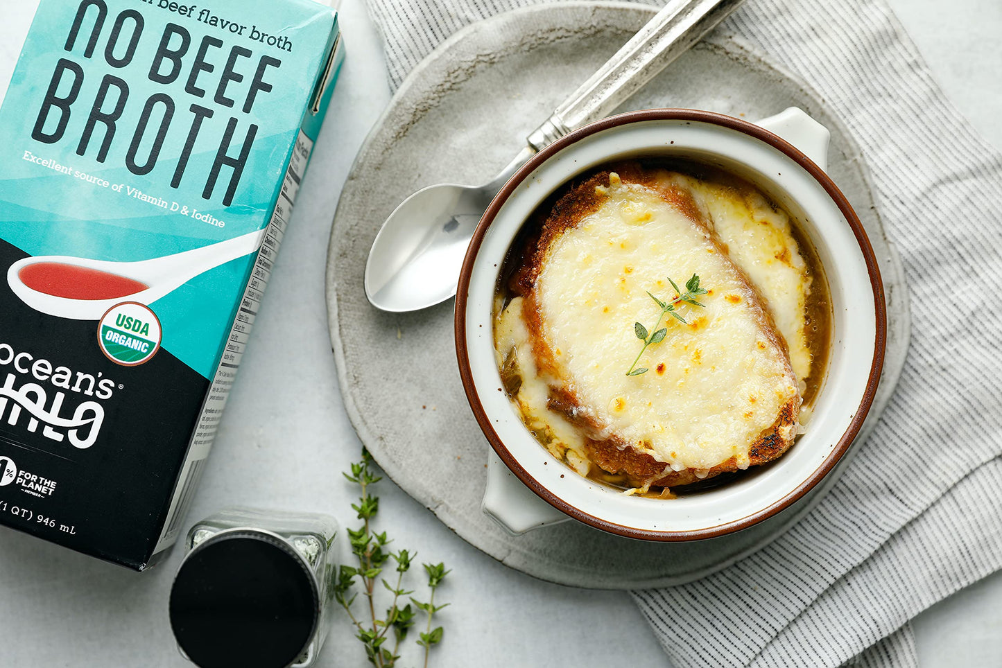 OceanS Halo, Organic And Vegan No Beef Broth, 32 Ounce