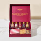 Thoughtfully Gourmet, Valentines Movie Night Popcorn Gift Set, Includes Yellow & Mixed Popcorn Kernels, 10 Popcorn Bags, 5 Gourm