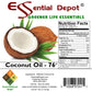 Coconut Oil 76F - Food Grade - 7 Lb In Pp Microwavable Container, Resealable Lid & Removable Handle
