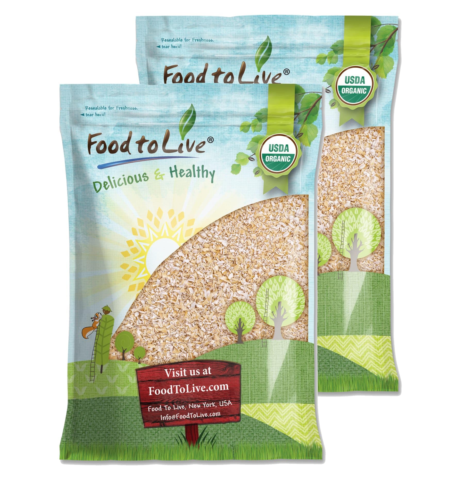 Food to Live Gluten Free Organic Oat Bran, 12 Pounds - A Nutritional Powerhouse High Fiber Hot Cereal, Milled from High Protein 