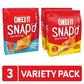 Cheez-It Snap'D, Cheese Crackers Chips, Thin Crisps, Lunch Snacks, Variety Pack, 22.5Oz Box (3 Bags)